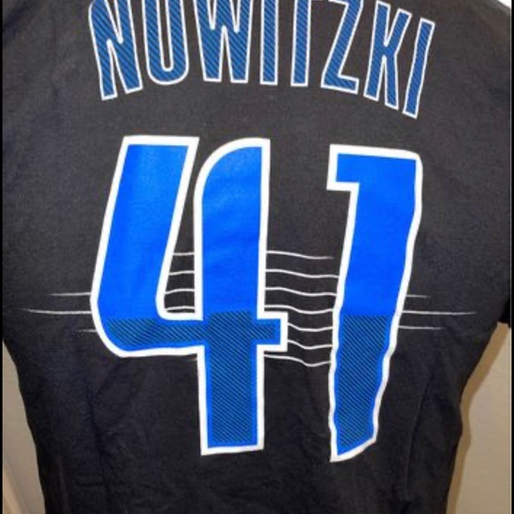 Dallas Mavericks: Dirk Nowitzki Jersey Style T-Shirt: Large: Big German:Vintage - Picture 5 of 5